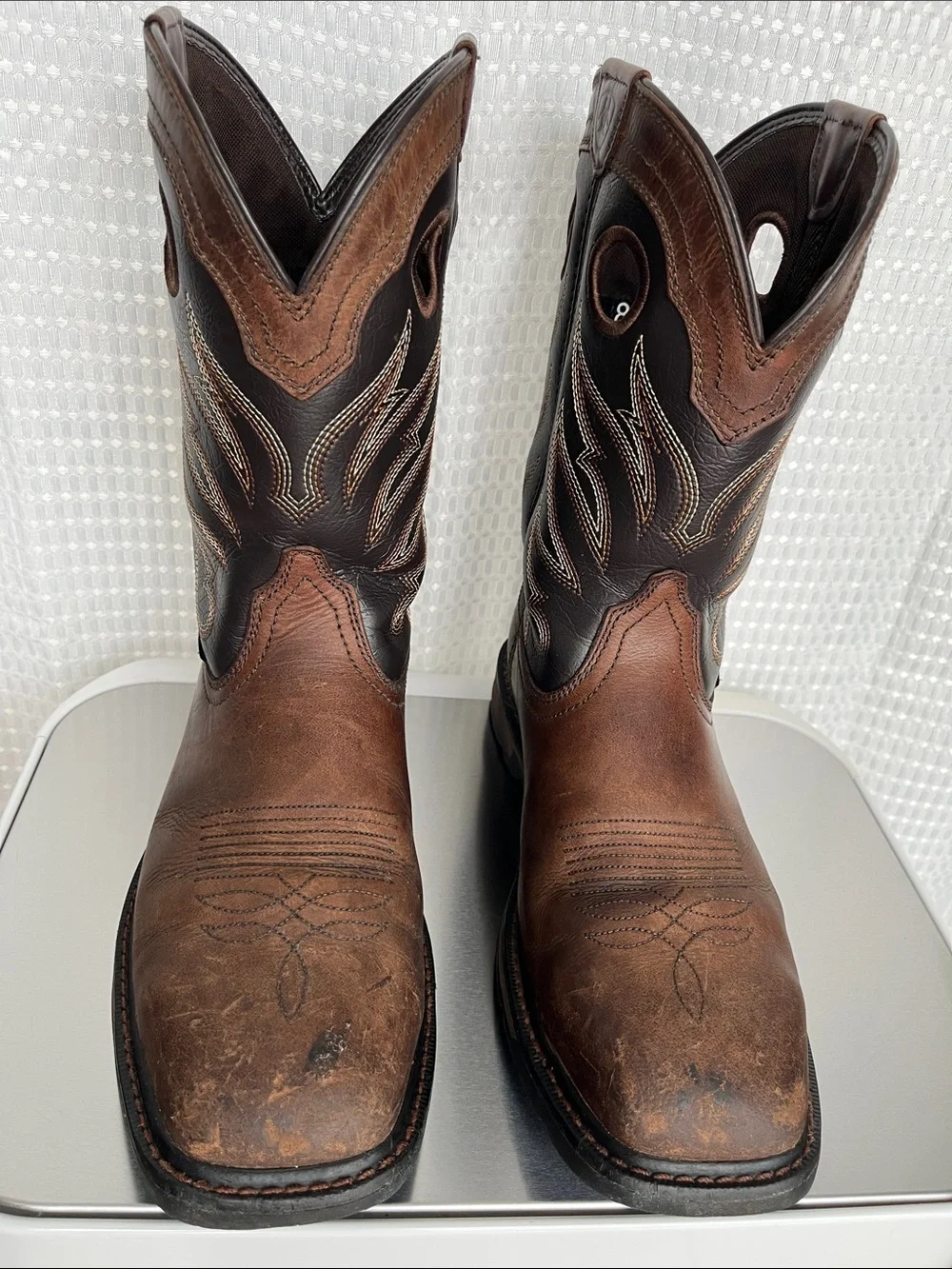 Ariat Groundbreaker Steel Toe Work Boots 10034717 Men's 8D Brown EH ASTM